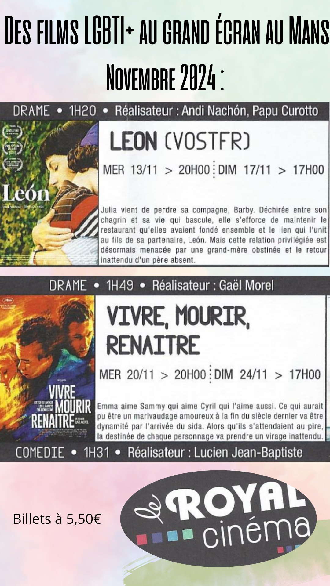 CINEMA LE ROYALEN NOVEMBRE